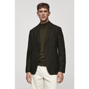 MNG by MANGO $229 Wool blend slim fit suit jacket mens USA 38 NWT